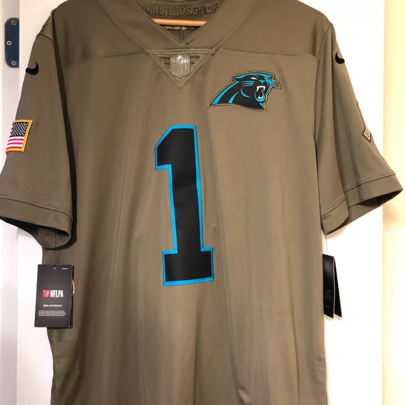 cam newton salute to service jersey
